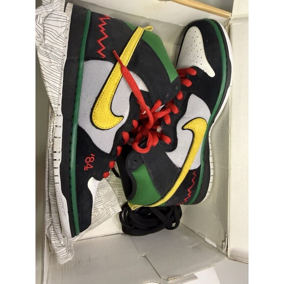 Nike SB Dunk High Premium Mcard 554673-001 Size 10.5 w/ Box Excellent main image 9
